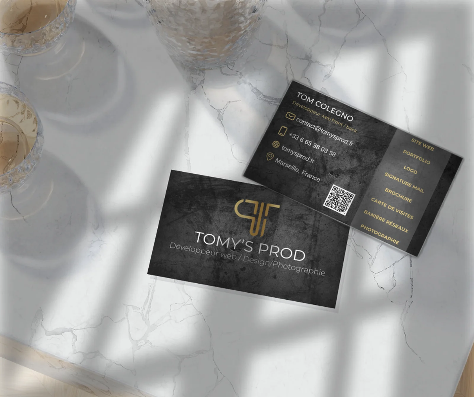 Tomy's Prod · Carte de visite