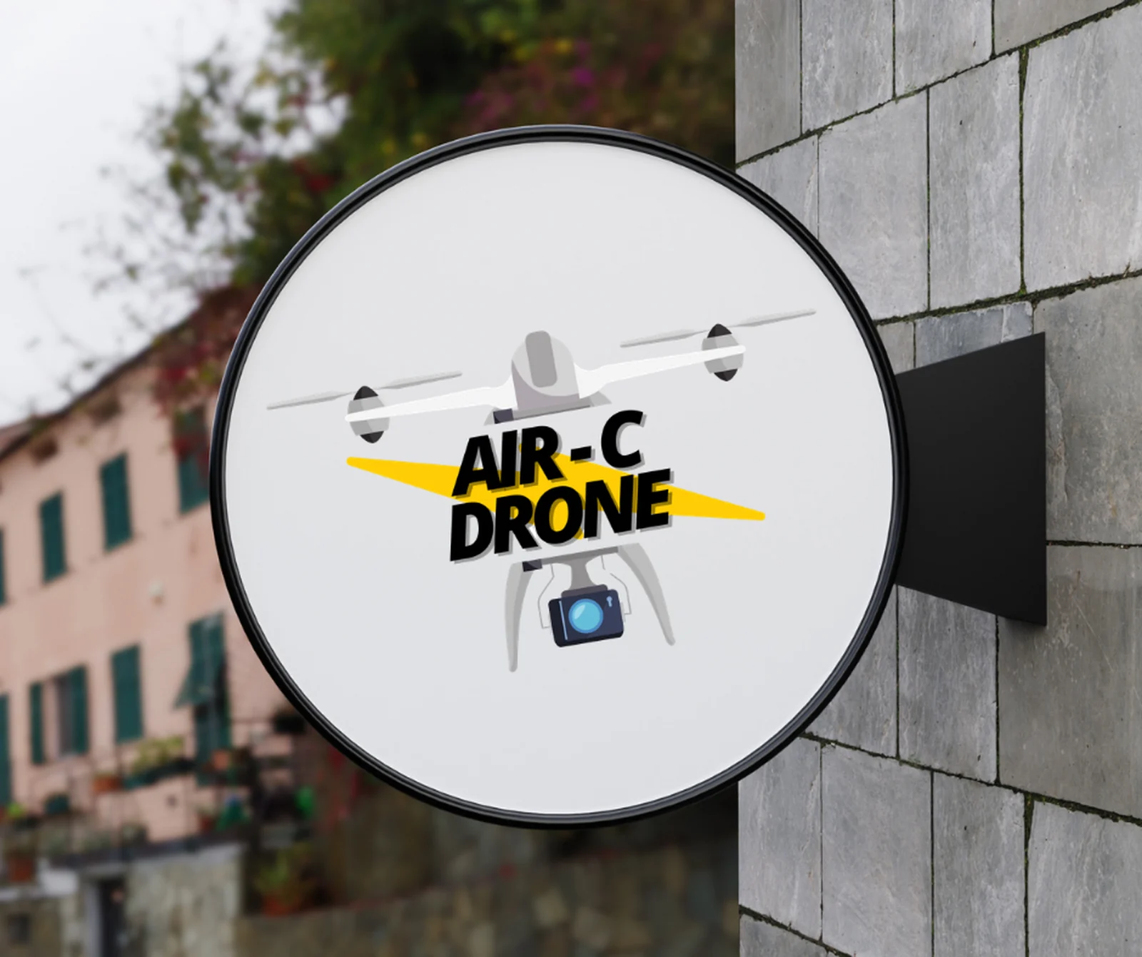 Air-C Drone · Logo et enseigne