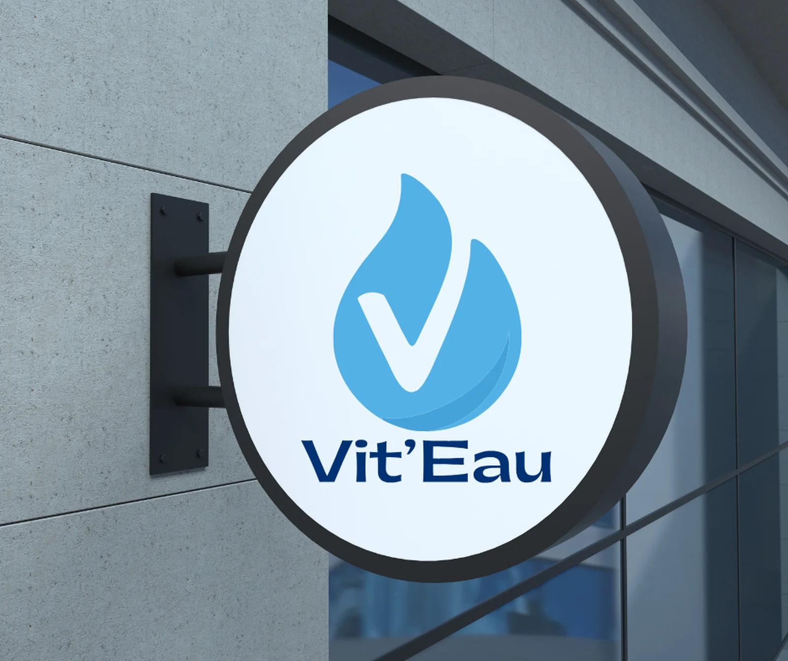 Vit'Eau · Logo et enseigne